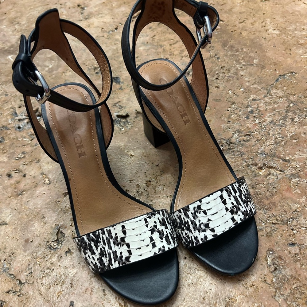 Coach sandals heels 6